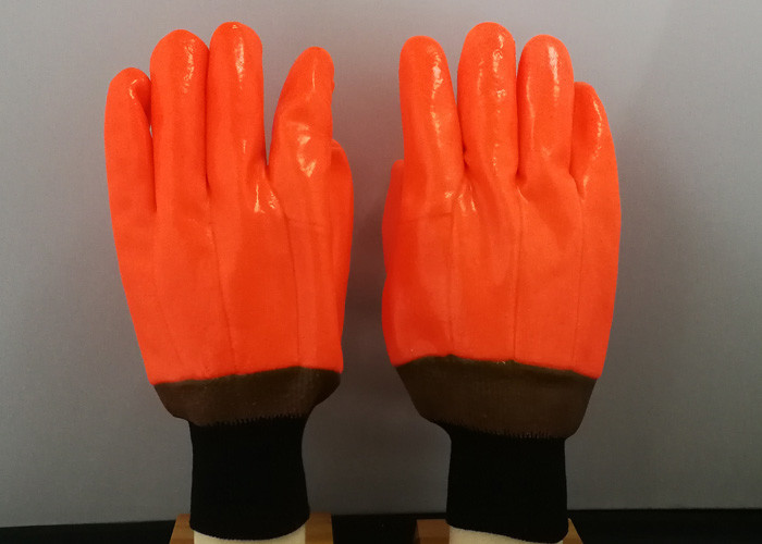 Antisepsis PVC Hand Gloves , Cold Weather Work Gloves Excellent Slip