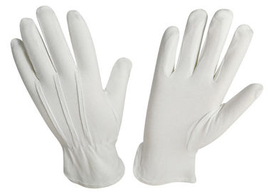 disposable mens white cotton driving gloves with three stiching lines high quality cotton anti uv