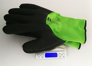 Acrylic Liner Crinkled Latex Coated Gloves Double Dipping Palm Pattern