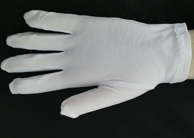 Bleached White Lint Free Gloves 23g / Pair Weight 100D Yarn Good Moisture Absorbency