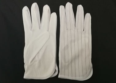 Micro Fiber Palm Anti Static Gloves 75D Non Toxic Materials With Polyester Binding