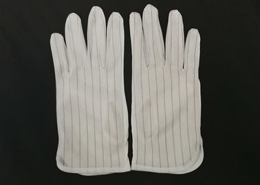 Micro Fiber Palm Anti Static Gloves 75D Non Toxic Materials With Polyester Binding