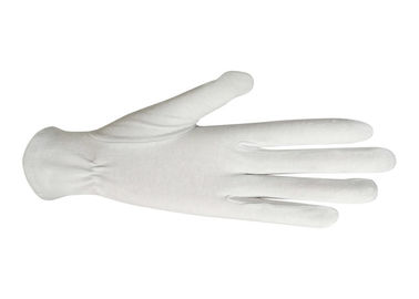100% Cotton Material White Military Parade Gloves 180gsm Fabric Weight