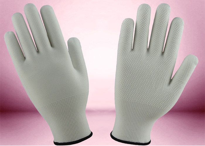 Slip Proof Cotton Knitted Gloves 13 Gauge 100% Polyester Seamless