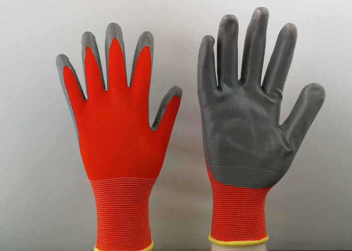 13 Gauge Nitrile Coated Gloves Super Light With Smooth Finished Nitrile