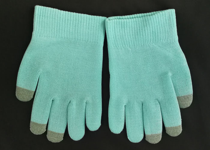 Blue Colour SPA Cotton Cosmetic Gloves Highly Effective Softening Hands